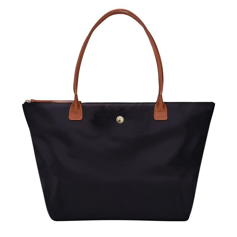 Borsa tote da donna in nylon con manico superiore, borsone da weekend pieghevole, borsa a mano di grande capacità_voghion.com
