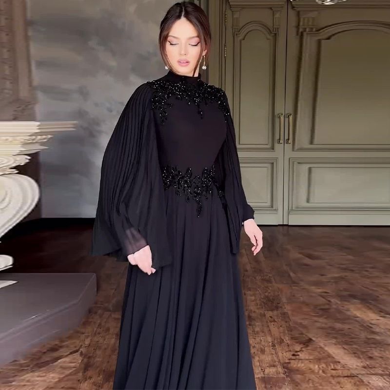 Vestido de noche con encaje para mujer_voghion.com