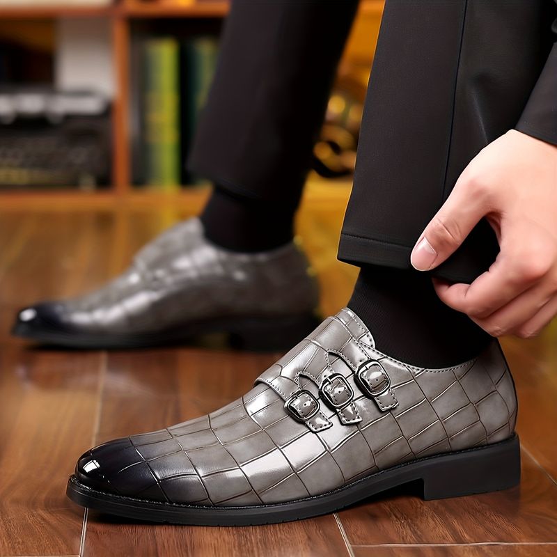 Zapatos casuales de negocios nuevos de otoño e invierno para hombres, zapatos de cuero, zapatos de negocios de tendencia de moda de primavera y verano_voghion.com