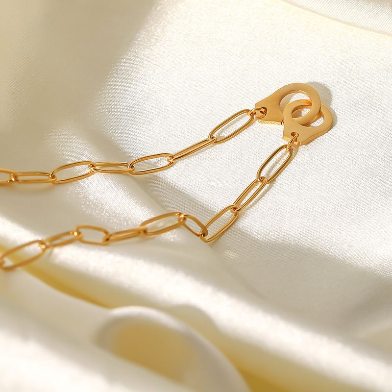 Collana hip-hop in acciaio inossidabile e titanio placcata in oro, famosa su Internet, accessorio versatile per le donne_voghion.com