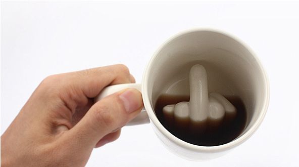 Fak Middle Finger Ceramic Mug Prank Fuck Coffee Creative Cup_voghion.com