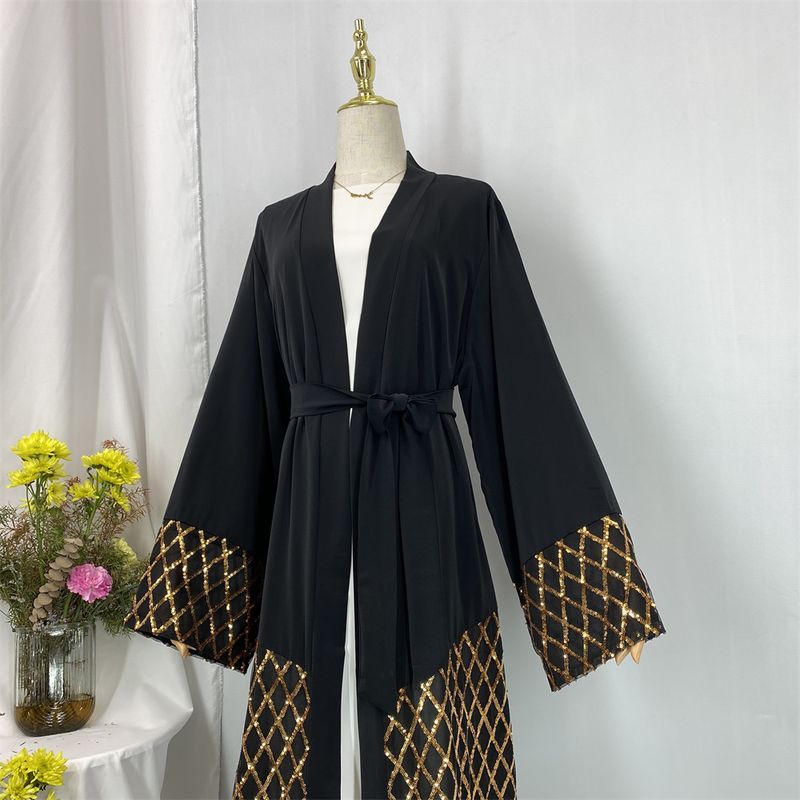 Yüksek Kaliteli Nida Müslüman Abaya İslami Bayram Elbisesi Payetli Namaz Kıyafetleri Kadın Ramazan Bayramı Fas Kaftanı Tesettür Ramazan Dubai Bornozu_voghion.com