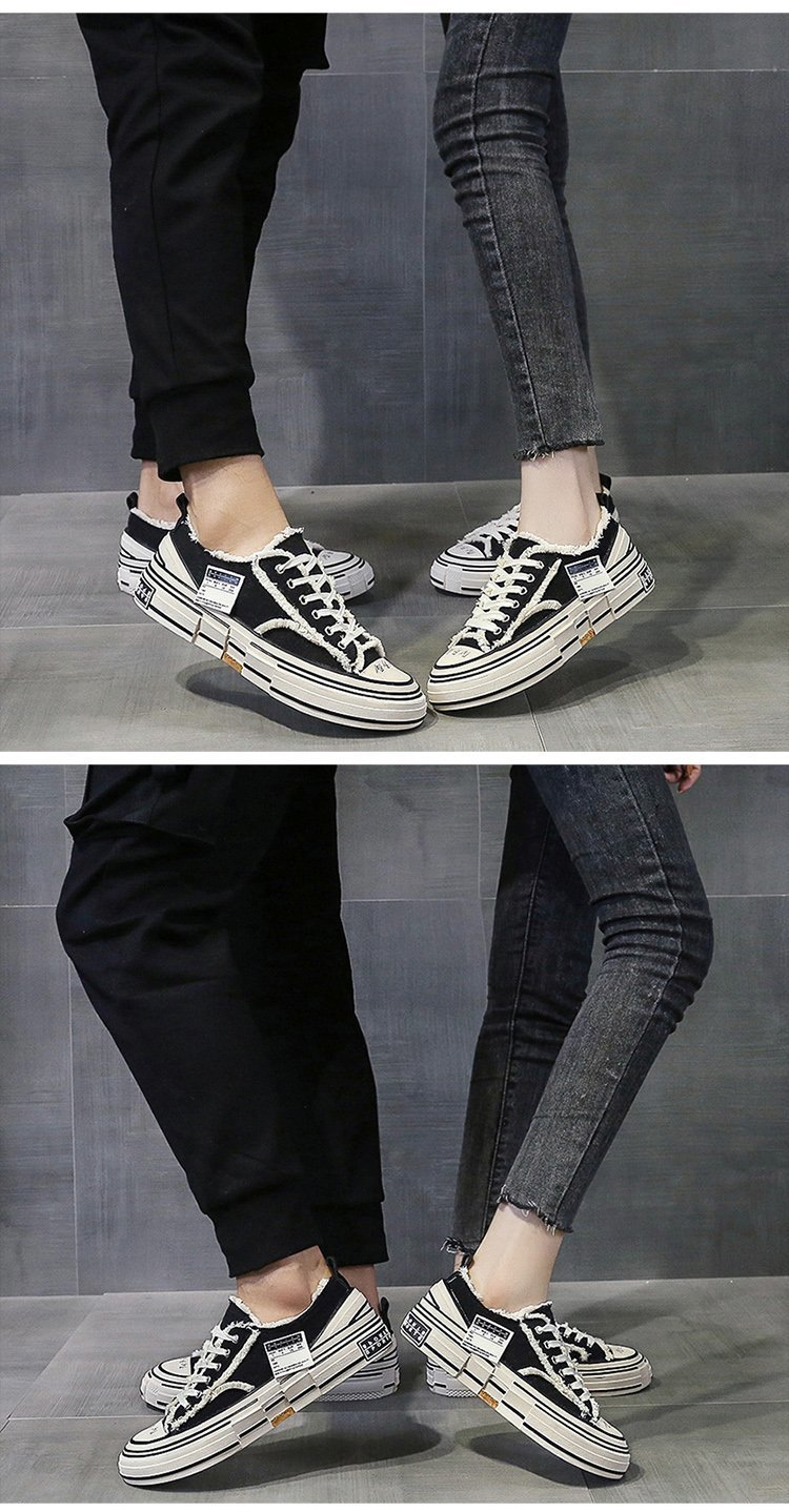 2023 Wu Jianhao's Co-famous Influencer Canvas Shoes, Thick Bottom, Low-Top, beggar shoes, sneakers, new autumn women's shoes_voghion.com