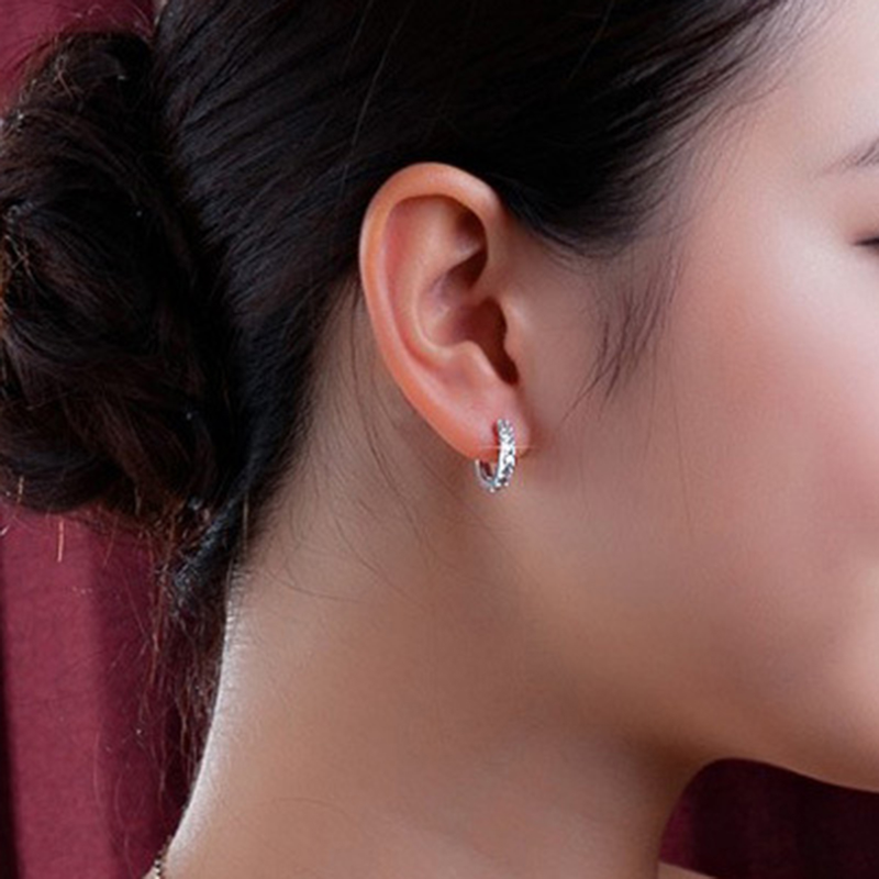 Yamaler Ohrringe, rund, modisch, Legierung, einreihig, Strasssteine, Ohrringe für Bankett_voghion.com