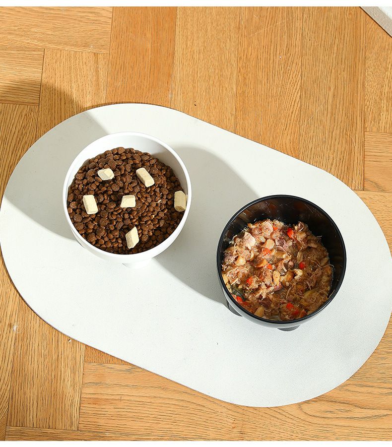 Spillsäker skål för hundvatten med stor diameter för katt, anti-svärtning, haka- och nackskyddande skål_voghion.com