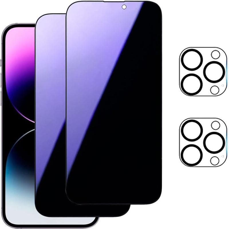 360 Degree HD Anti-Spy Anti-Glare Privacy Tempered Glass For IPhone 17 Pro Max Air 16 16e 15 14 13 12 Pro Max Plus Protector Screen Protector_voghion.com