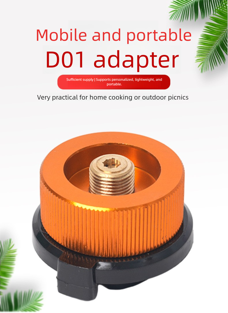 Outdoor Cassette Self-Locking Multi-Functional Camping Converter Stove Head Gas Tank Adapter_voghion.com