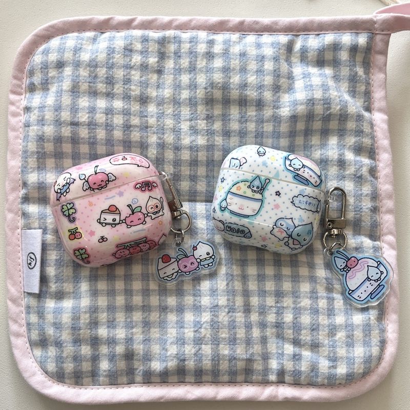 Cute Cartoon Yogurt Pendant For Apple AirPods4 Earphone Case AirPods Pro3 Protective Case All-inclusive Soft Case_voghion.com