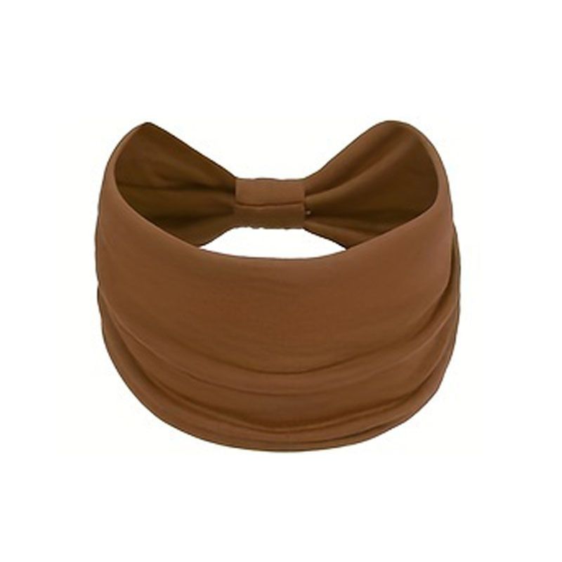 Ελαστικό αθλητικό λουράκι κεφαλής Maca για γιόγκα, μονόχρωμο, με αντι-ιδρώτα και ελαστικό αθλητικό εύρος ζώνης, για μαλλιά με δέσιμο στη μέση_voghion.com