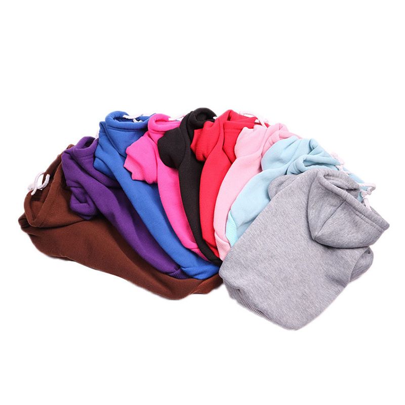 New Puppy Costume Universal For Pomeranians, Bichon Frises, Teddy Dogs, Casual Two-Legged Hooded Fleece Sweatshirt_voghion.com