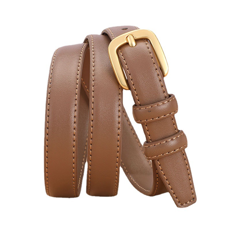 Neu INS Style Vielseitig Pendler Echt Rindsleder frauen Platz Nadel Taste Anzug Kleid Gürtel Frauen_voghion.com