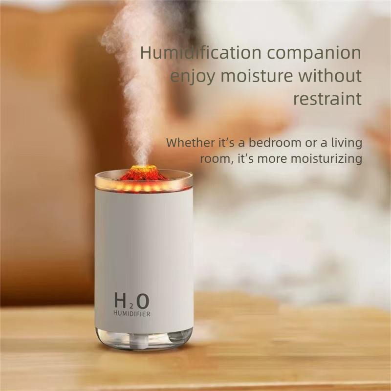 Mini umidificatore ad anello - Spray idratante silenzioso e creativo per casa, dormitorio e scrivania con design portatile USB e nebulizzazione regolabile_voghion.com