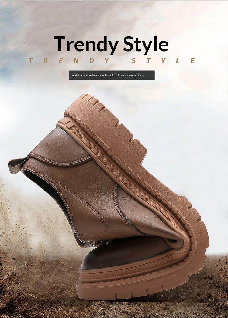 Glide Leather Frühling/Sommer Britische Derby-Schuhe mit dicker Sohle, lässige Herren-Martin-Stiefel, formelle Schuhe für Hochzeiten und Arbeit, niedrige Schafthöhe_voghion.com