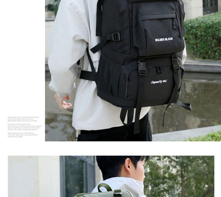 Nowa torba turystyczna o dużej pojemności 50 l, trekkingowa, kempingowa, podróżna, wodoodporna, unisex, codzienna_voghion.com