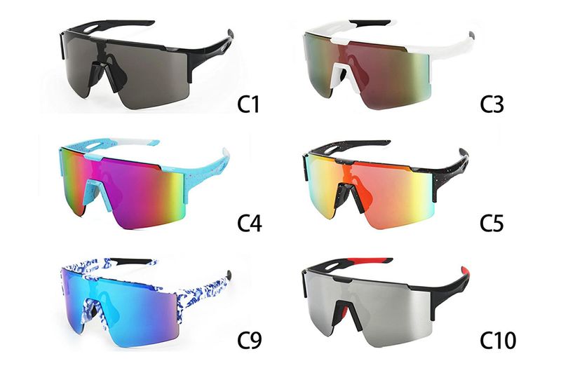 Lunettes de sécurité pour cyclisme avec protection UV en plein air, verres monoblocs, coupe-vent, sport, vélo de montagne, lunettes de soleil_voghion.com