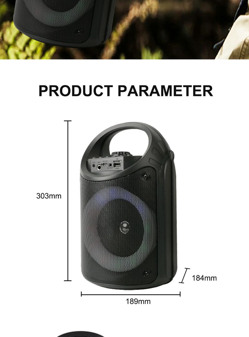 ZQS6122 Bluetooth Speaker Xiaogang Portable Button Subwoofer Bluetooth Speaker_voghion.com