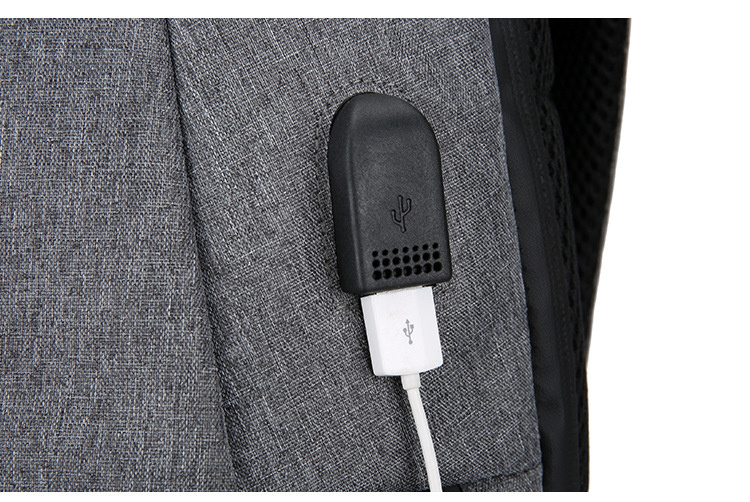 Mochila antirrobo para ordenador portátil para hombre, bolso de negocios de gran capacidad para viaje, mochila con carga USB, 1 ud._voghion.com