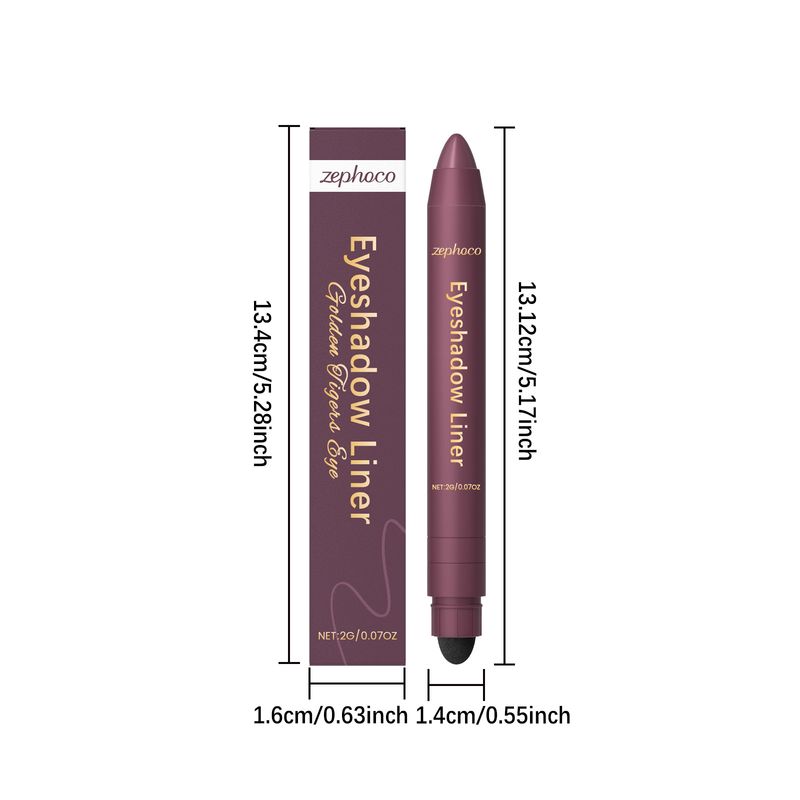 Zephoco 2-in-1 Eyeliner-Stift, glatt und einfach aufzutragen, schnelltrocknend, wischfest, für unterwegs, tragbar, Augen-Make-up_voghion.com