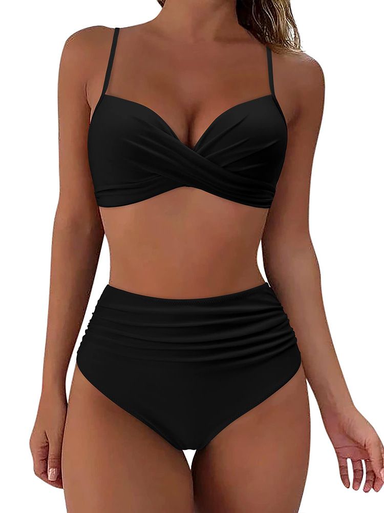 Vêtements pour femmes Maillot de bain deux pièces Maillot de bain bikini sexy Maillot de bain deux pièces pour vacances à la plage_voghion.com