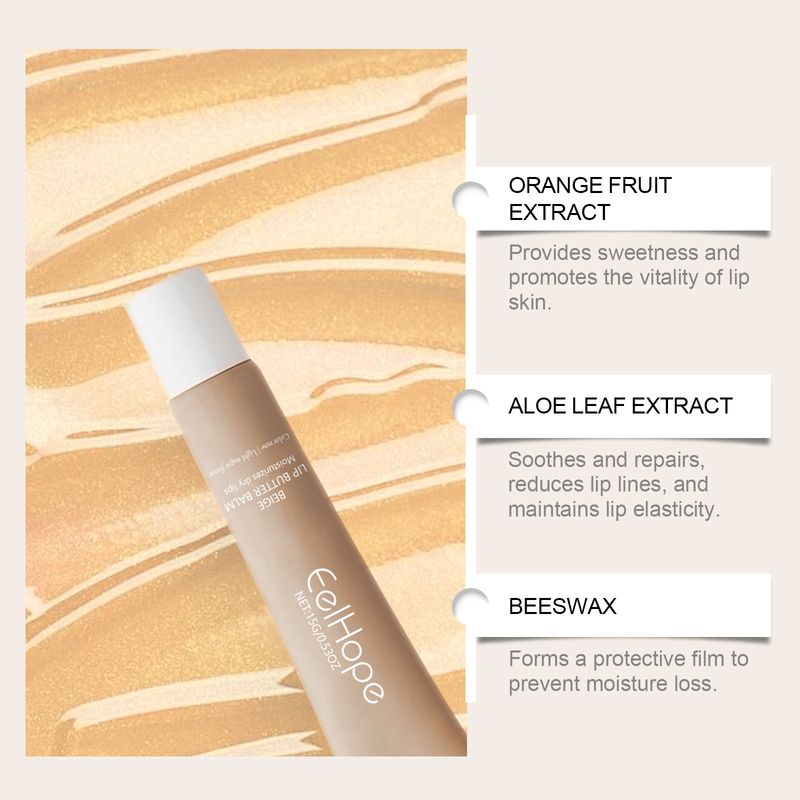 Moisturizing Moisturizing Beige Lip Balm, Nourishing Moisturizing Water Locking Lip Skin Moisturizing Care_voghion.com