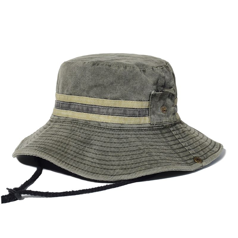 Neuheiten Angeln Wandern Sonne Männer Frauen Boonie Breite Krempe Outdoor Safari Sommer Kappe Baumwolle Eimer Hut_voghion.com