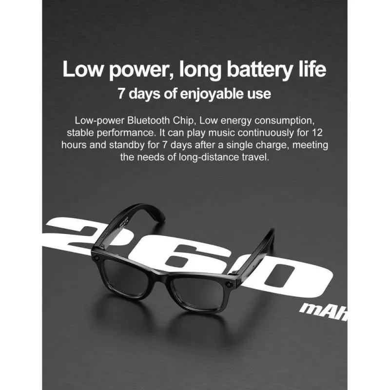 Cámara inteligente W600 AI para hombre, control de voz y vídeo inalámbrico, llamadas Bluetooth, reproductor de música portátil, auriculares_voghion.com
