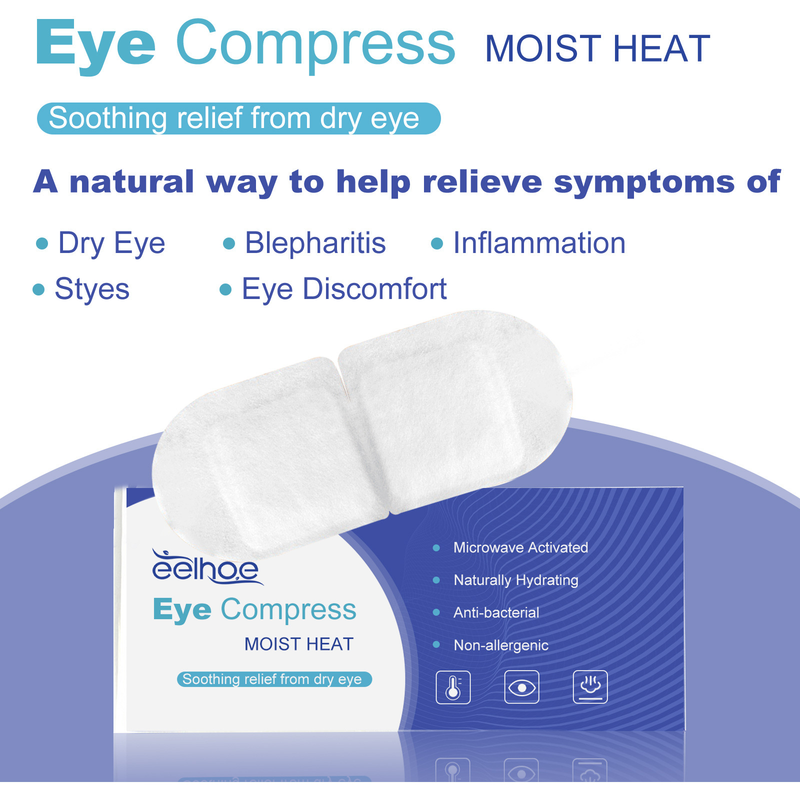 Steam Beautiful Urteøjenmaske Lindrer Træthed Tørre Øjenmaske Varm Påføring Skygge Beroligende Søvn Varmeøjenmaske_voghion.com