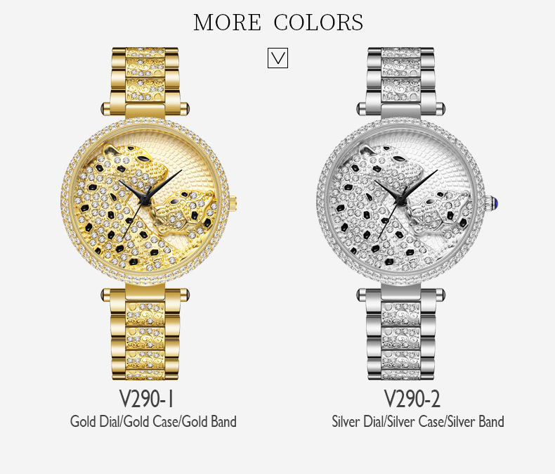 MISS FOX Moud Personaliséiert Diamanten Inlaid Damen Exquisite Leopardmuster Zifferblat Quartz Auer_voghion.com