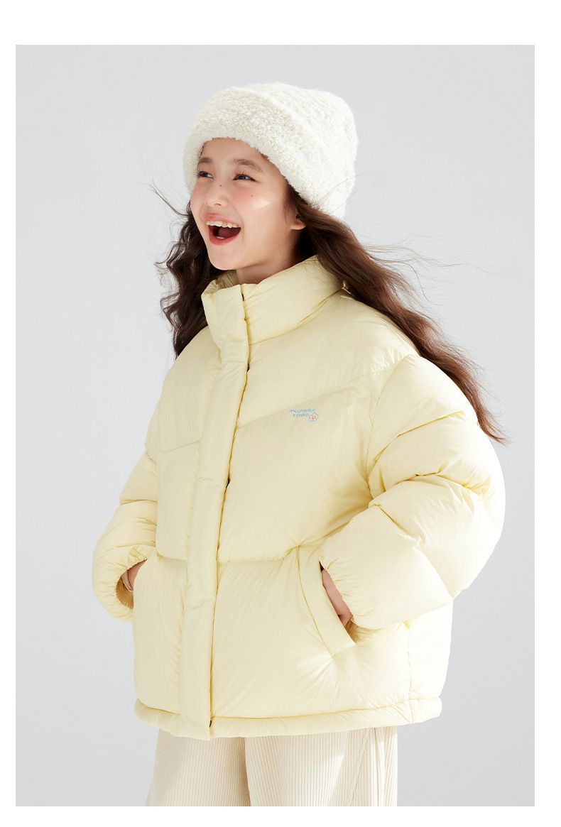 Chaquetas de plumón de algodón estilo coreano para niñas de talla mediana y grande (2025), en liquidación fuera de temporada. Nuevas chaquetas de algodón gruesas y cálidas para niñas pequeñas._voghion.com