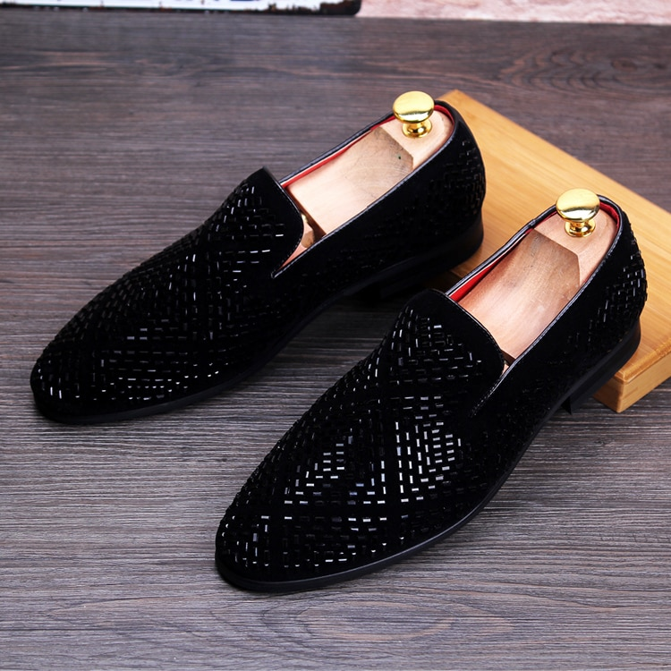 Movechain chegam mocassins de couro genuíno masculino sapatos casuais moda strass sapatos de condução homem apartamentos vestido sapatos de casamento_voghion.com