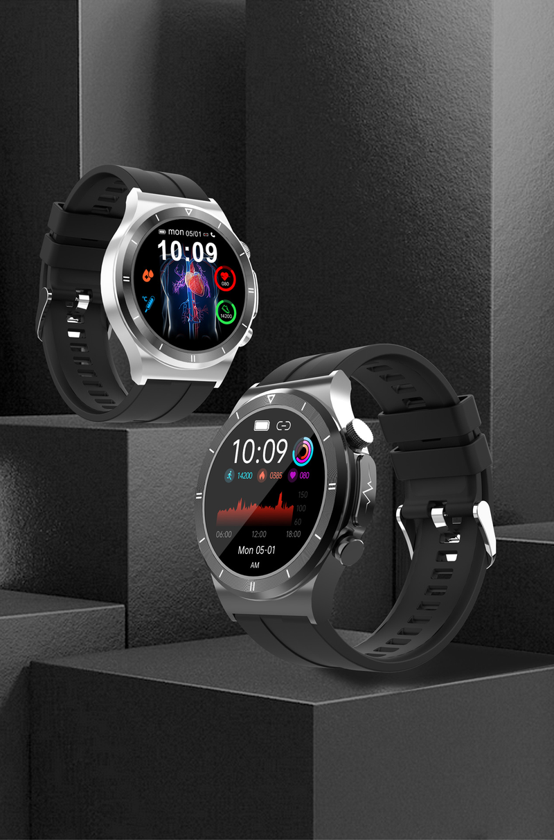 Smartwatch T30 da 1,39 pollici Chiamata Bluetooth Frequenza cardiaca ECG_voghion.com