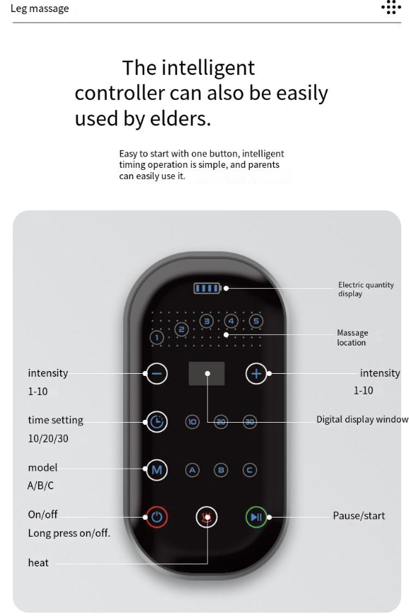 Grenzüberschreitendes New Wave Massagegerät, wiederaufladbar, mit Luftdruck-Airbag, Physiotherapie, elektrische Heimmassage, Beinverschönerung_voghion.com