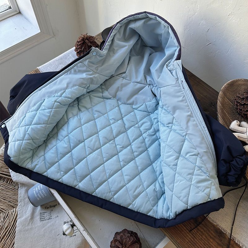 QW255350 2025 New Stylish Boys' Thickened Quilted Jacket For Autumn And Winter_voghion.com