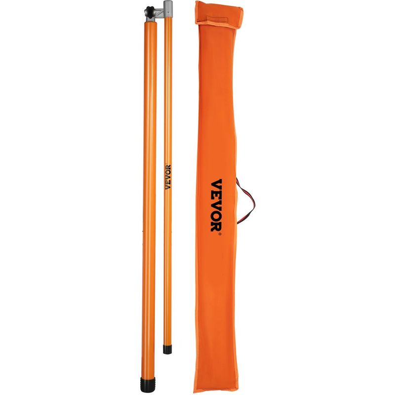 VEVOR Load Height Measuring Stick, 20' Sturdy Fiberglass Truck Height Stick With Adjustable Pole, Non-conductive Truck Height Measuring Stick With Carrying Bag, Height Stick For Trucks, Car Haulers_voghion.com