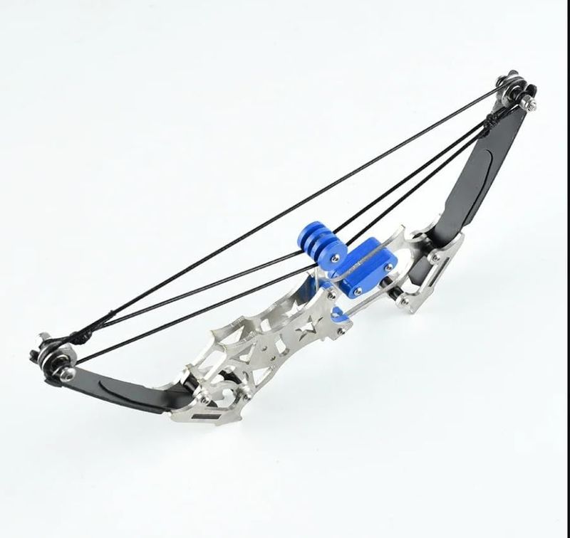 1 Set Indoor And Outdoor Decompression Bowstring Set Mini 304 Stainless Steel Compound Bow Small Pulley Bow Arrow Shooting_voghion.com