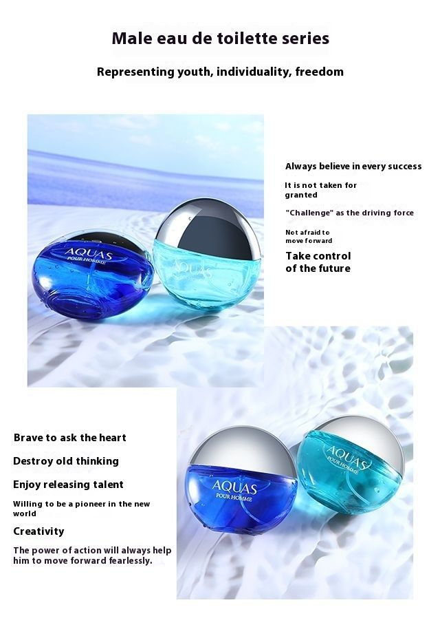 New Perfume, Water Energy, Aqua Blue, Vitality, Marine, Men's Perfume, Fresh, Natural, Durable, Light Fragrance, is An Authentic Product_voghion.com