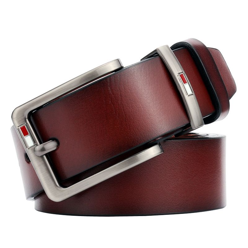 VOOTHOST Neue herren Gürtel Legierung Pin Schnalle Casual Jeans Gürtel Männlichen Alle-spiel Leder Formale Business Designer Bund f0045_voghion.com