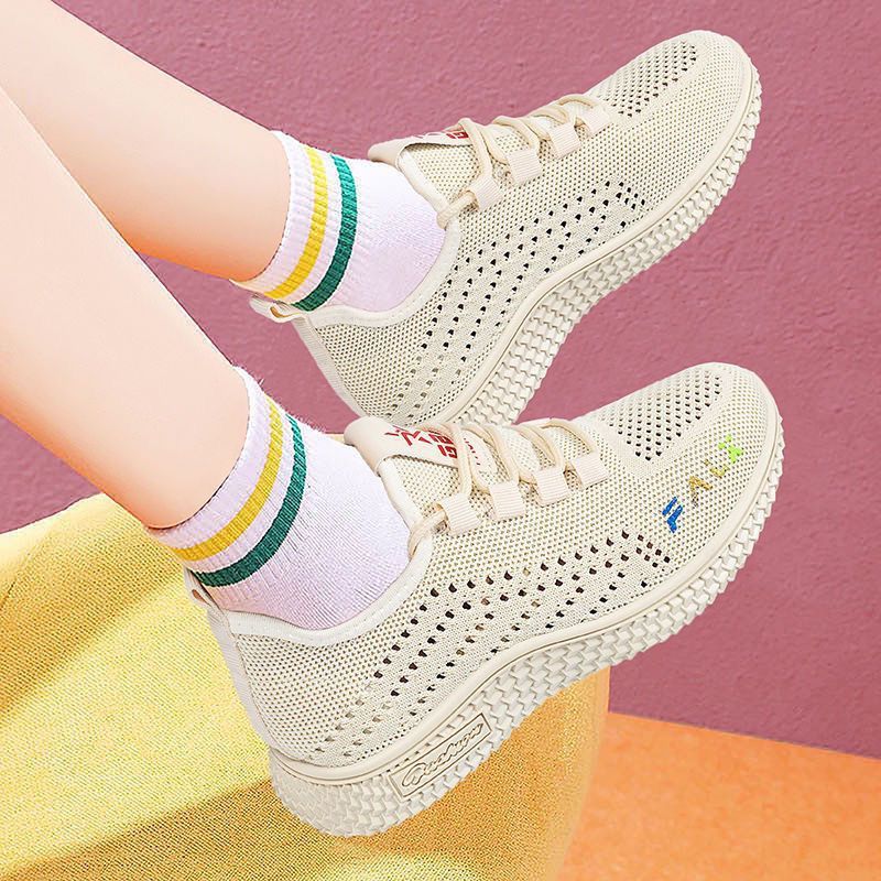 Nuove scarpe da ginnastica estive in mesh traspirante, versatili, casual, con suola morbida e antiscivolo, in tessuto Old Beijing, per donna_voghion.com