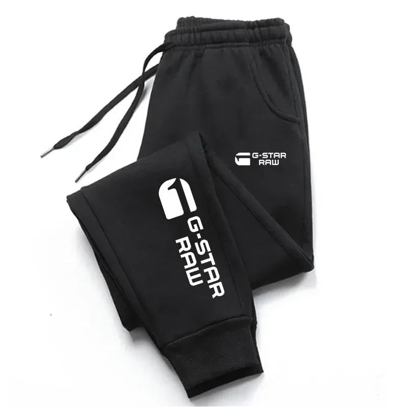 Hierscht Wanter Männer Schnürhosen Fleece Joggers Workout Laf Gym Fiess Sportshosen Streetwear_voghion.com