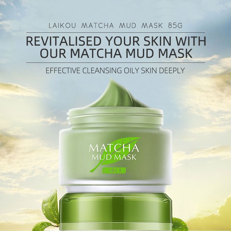 Tratamentos e Máscaras Laike Longjing Matcha Mud Mask Matcha Refrescante Hidratante Embalagem em Inglês_voghion.com