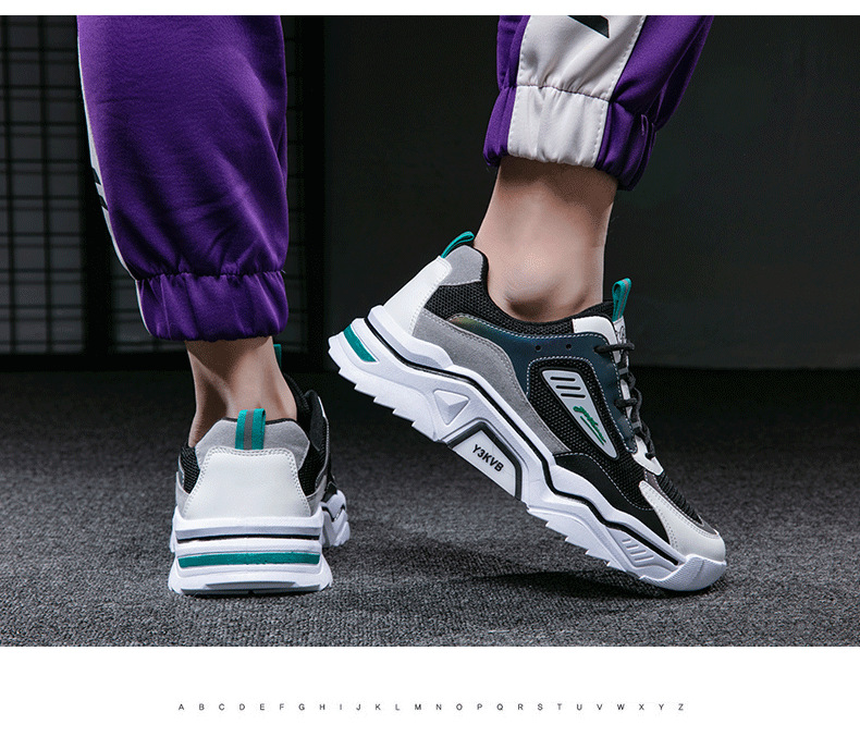 Herren 2025 Sommer Atmungsaktiv Vielseitig Mesh Sport Casual Jugend Höhe Steigende Papa Ins Trendy Schuhe Bequem_voghion.com