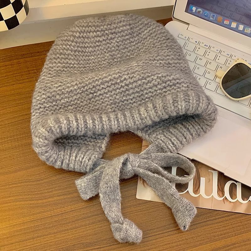 Nuovo berretto con passamontagna in lana, cappello Lei Feng in peluche, calore invernale, protezione per le orecchie, cappello lavorato a maglia per bambini_voghion.com