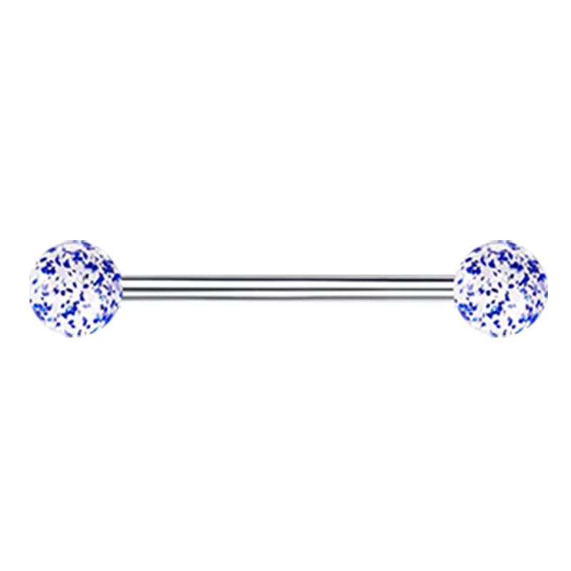 Gioielli e accessori chiodo lingua in gomma asta in titanio G23 14G pezzo flash chiodo orecchio piercing corpo umano chiodo osso orecchio lungo produttore all'ingrosso_voghion.com
