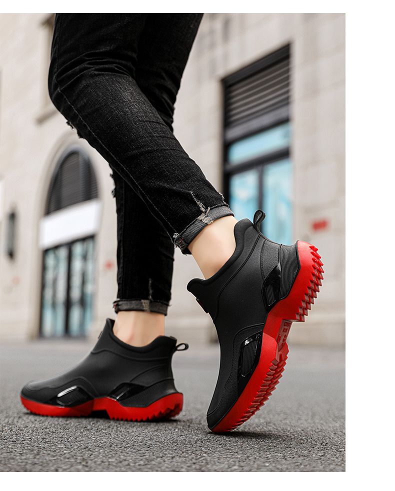 Sapatos de chuva casuais da moda estilo casal tamanhos 36-44_voghion.com