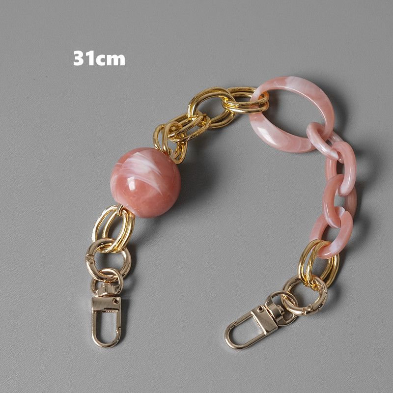 Clear Sweet Baroque Acrylic Resin Vintage Bag Handheld Short Decorative Chain_voghion.com