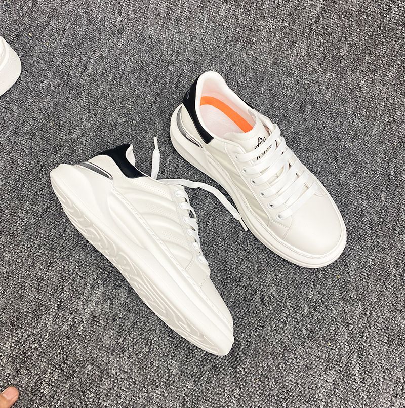 2024 Neuwaren Head Cowhide Herren Kleine weiße Schaumsohle Leichte sportliche Freizeitschuhe_voghion.com