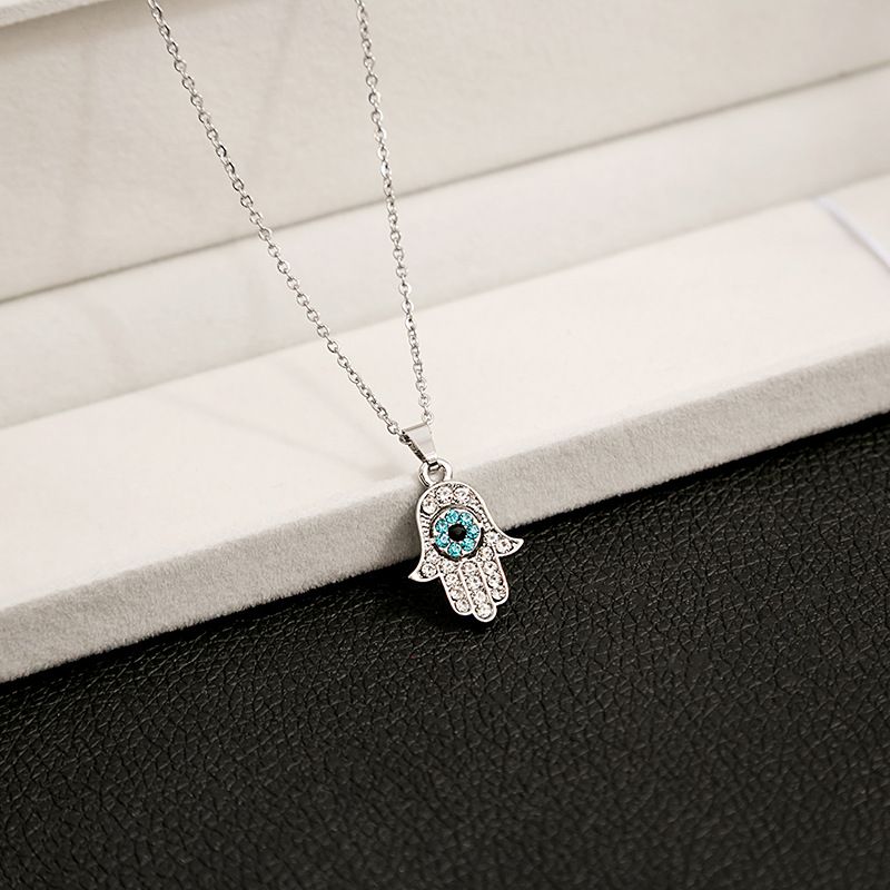 Collier œil du diable à la vente transfrontalière européenne et américaine, niche simple, collier attrape-rêves rétro avec abeille et diamants incrustés_voghion.com