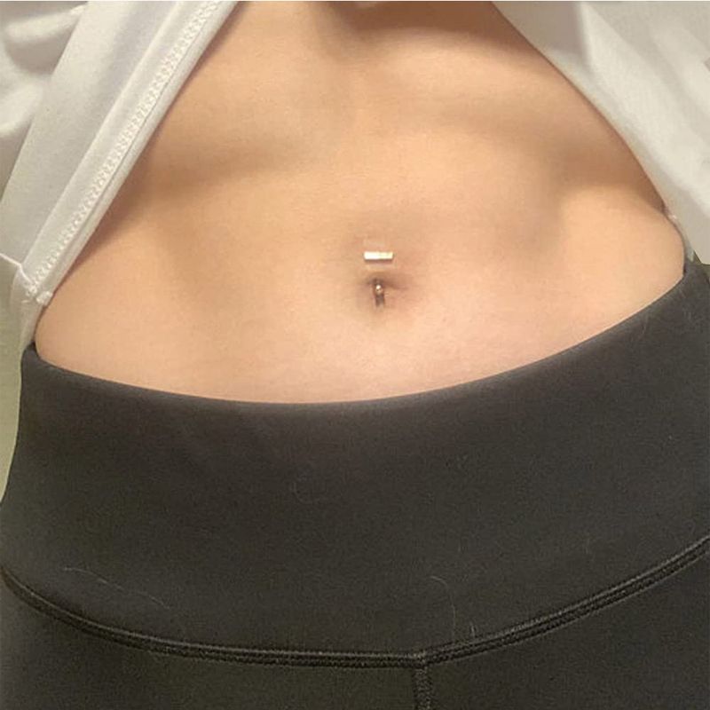 Vendita calda chiodo in acciaio inossidabile AAA zircone farfalla ciondolo anello ombelico fibbia accessorio piercing corpo_voghion.com