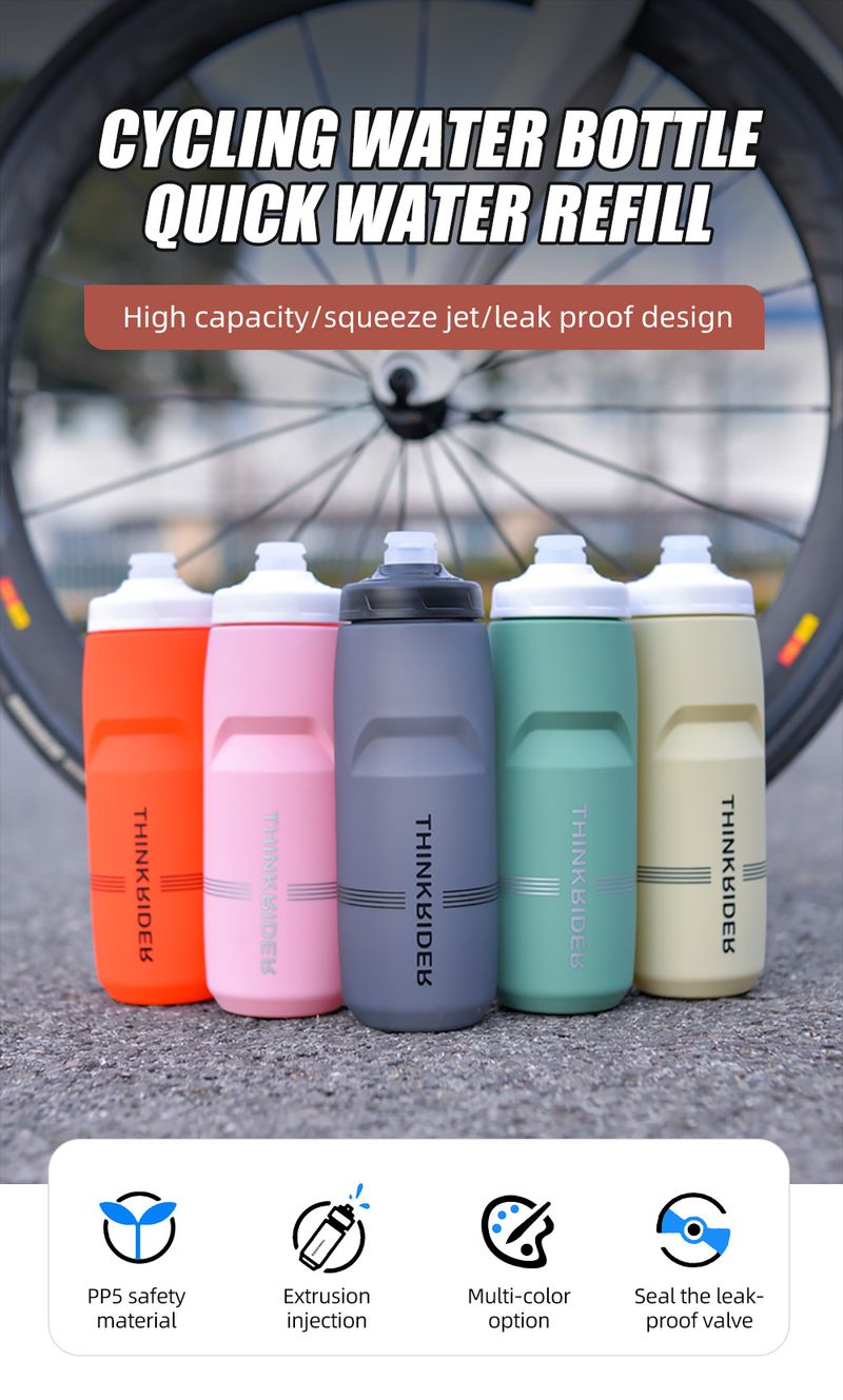 ThinkRiderBorsa per bicicletta da 620 ml/750 mlMTBicicletta da stradaBorsa per acquaSport all'apertoPlasticaPortatileGrande capacitàBevandaCiclismo_voghion.com