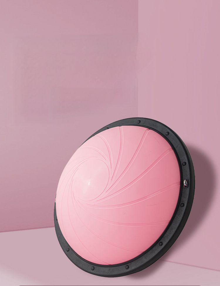 New Spiral Pattern Wave Speed Balance Half Round Thickened Explosion-proof Pilates Equipment Yoga Ball Exercise_voghion.com
